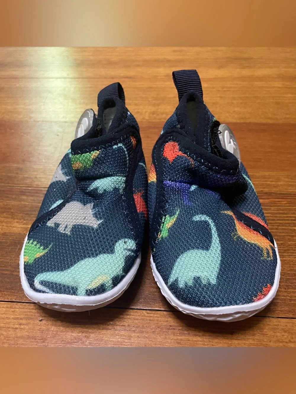 New Infant Navy Dinosaur Slip-On Water Shoes